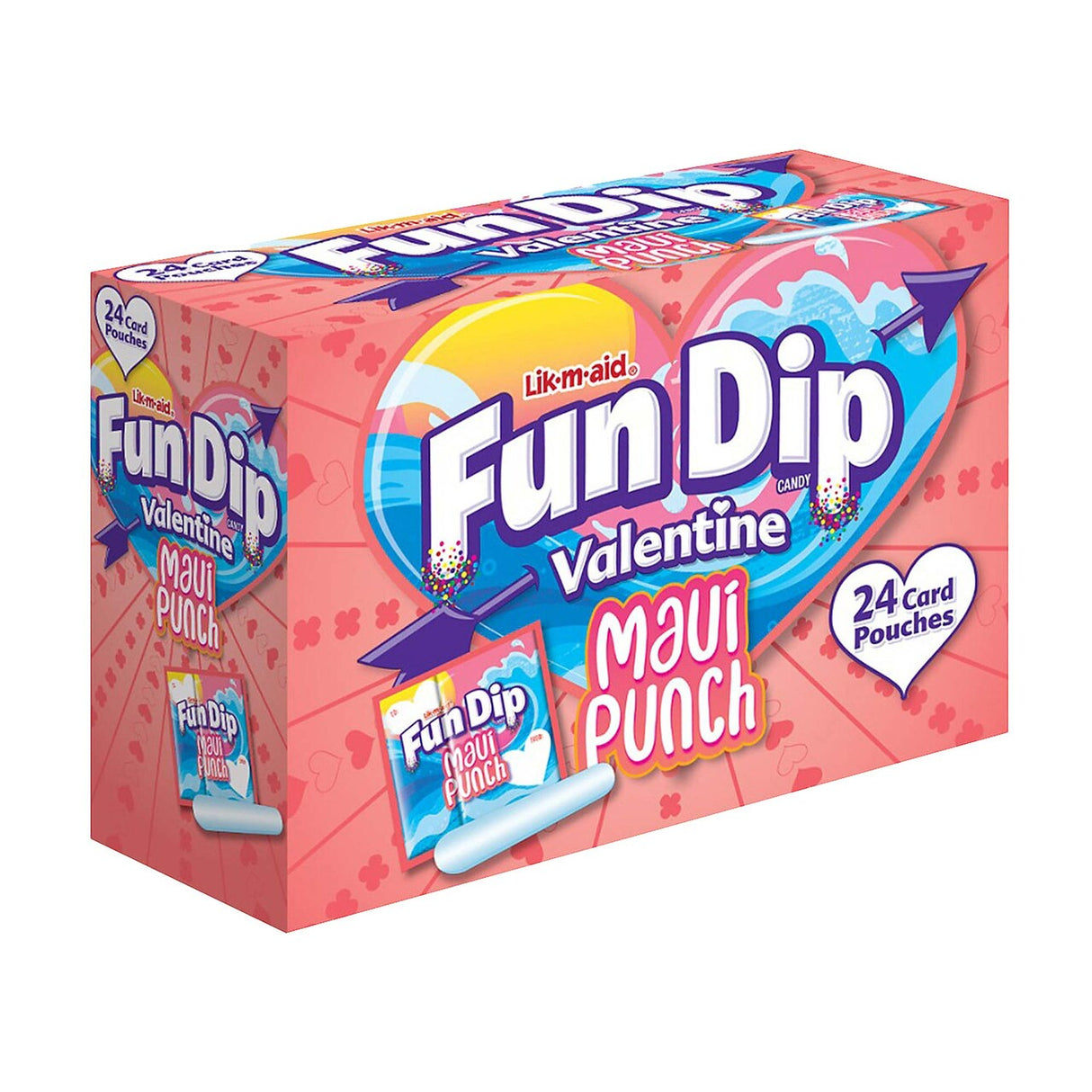 10.32 oz. Fun Dip Maui Punch Valentine Exchanges 24 Pc.