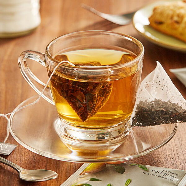 Steep Cafe By Bigelow Organic Earl Grey Tea Pyramid Sachets - 50/Case