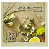 Steep Cafe By Bigelow Citrus Chamomile Tea Pyramid Sachets - 50/Case