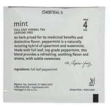 Steep Cafe By Bigelow Mint Herbal Tea Pyramid Sachets - 50/Case