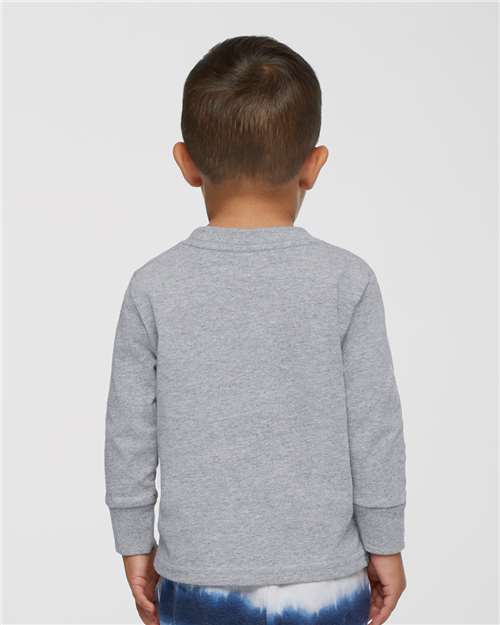 RADYAN® Toddler Cotton Jersey Crewneck Long Sleeve T-Shirt - 3311