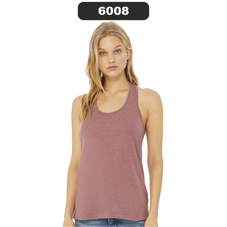 BELLA + CANVAS® Women's Jersey Racerback Crewneck Tank - 6008