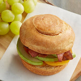 Upper Crust All Butter Round Unsliced Croissant Bun 2.75 oz. - 60/Case