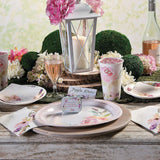 8 Count Garden Party Pastel Floral Paper Dinner Plates 10 Inch Spring Wedding