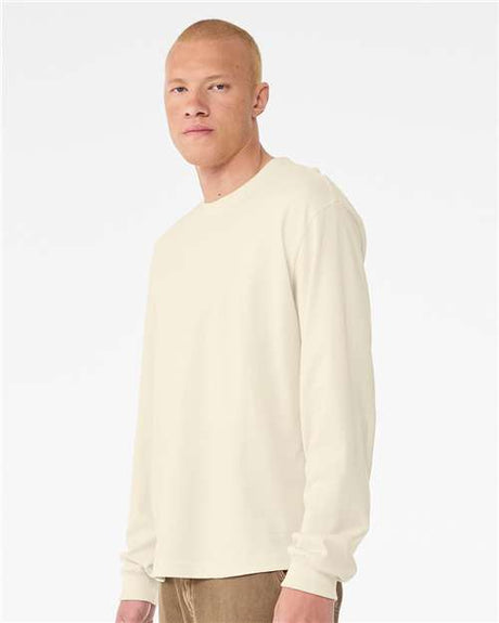 BELLA + CANVAS Heavyweight Crewneck Long Sleeve Tee in Maroon