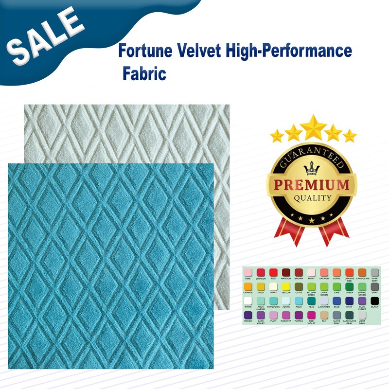 1 Yard Fortune Velvet High-Performance Fabric Width: 54"