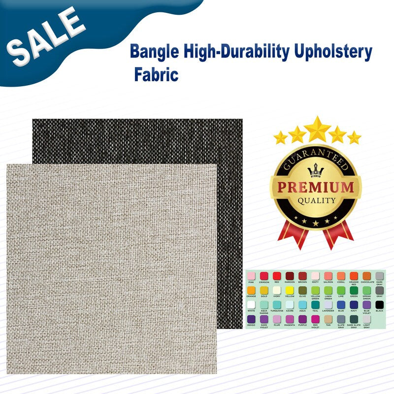 1 Yard Bangle High Durability Upholstery Fabric, 100% Polyester Heavy Duty Fabric for Home or Office