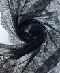 Black Floral Lace Polyamide Cotton