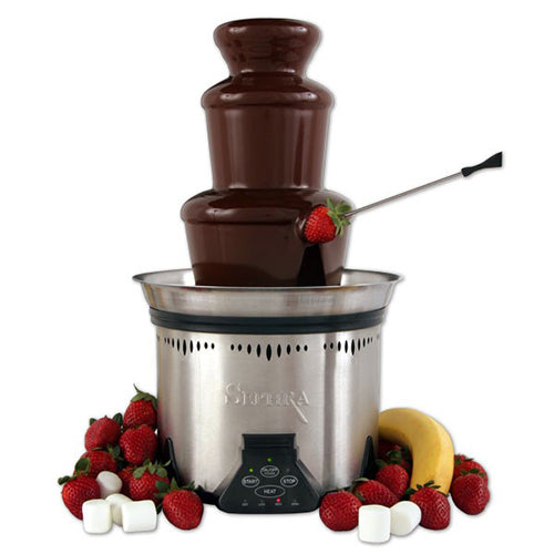 Sephra 18" Elite Home Brushed Stainless Steel Chocolate Fountain