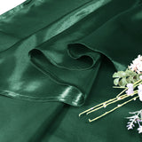Round Satin Tablecloth 120" Hunter Green