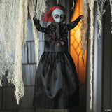19 3/4" Hanging Doll with Red Hair Halloween Decoration