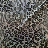 Nylon Spandex Safari Hologram Foil Fabric