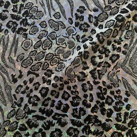 Nylon Spandex Safari Hologram Foil Fabric