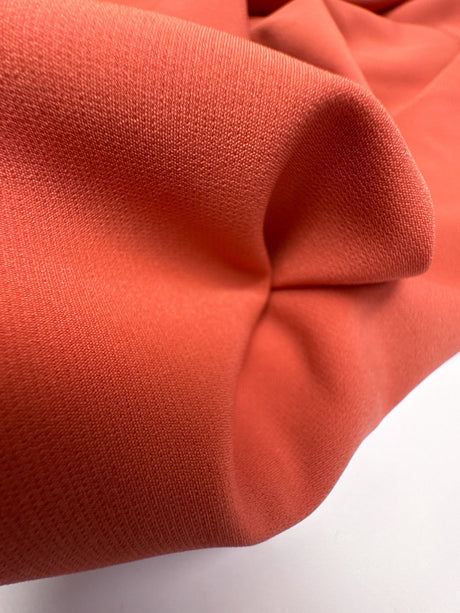 Orange Polyamide Elastane Knitted Fabric