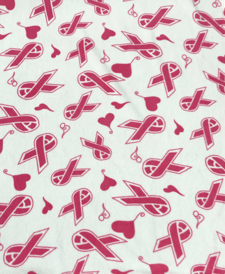Assorted Anti-Pill Fleece Fabric - Floral, Butterfly, Dog, Pink Ribbon, Bright Plaid, 58-60 Inches Wide