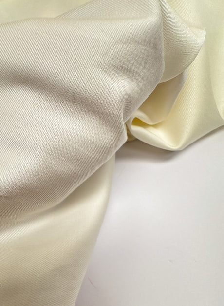 Tencel Cotton Elastane Twill White