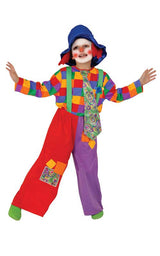 Colorful Boy's Clown Costume - Kids