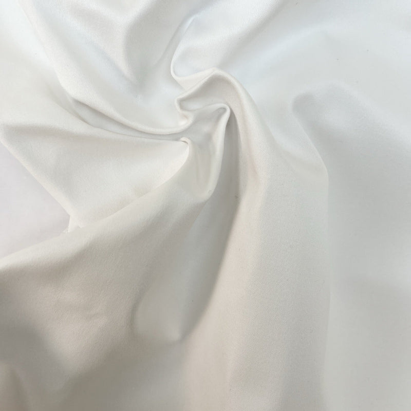 Cotton French Tailoring Fabric White Shades