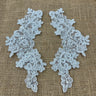 Beaded Floral Lace Applique