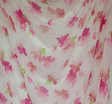 Hi Multi Chiffon Polyester Fabric - White/Coral/Green, 58/60" Width (1 Yard)