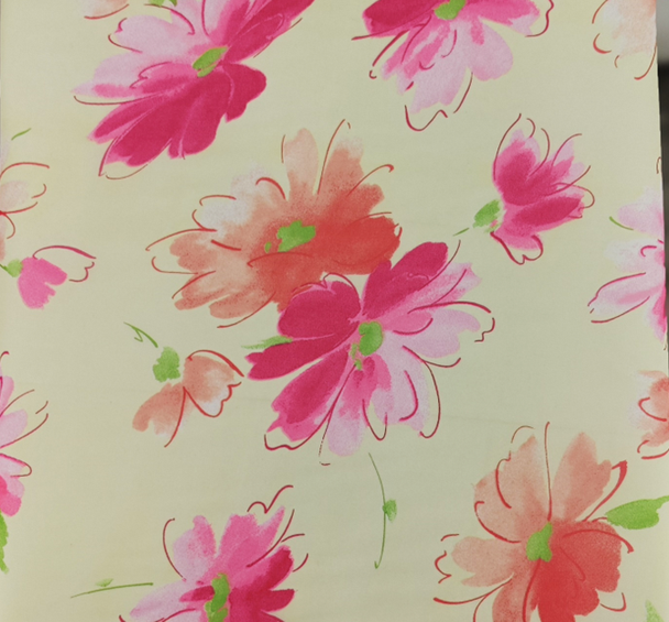 1 Yard Yellow Fuchsia Yoryu Chiffon Fabric Lightweight Sheer Polyester, 58/60" Wide for Elegant Apparel