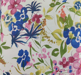 Hi Multi Chiffon 100 Percent Polyester Fabric - Ivory/Pink, 58/60" Width