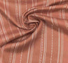 1 Yard Soft Rayon Twill Yarn Dyed Stripe Fabric Rust For Apparel Projects 54/55 Inches Width