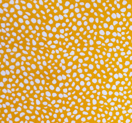 1 Yard Rayon Crinkle Mustard Ivory Fabric for Dresses Blouses Skirts and Crafts 50 52 Width