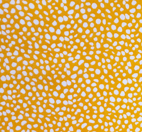 Rayon Crinkle 1D1046 100 Percent Rayon Fabric - Mustard/Ivory Crinkle, 50/52" Width