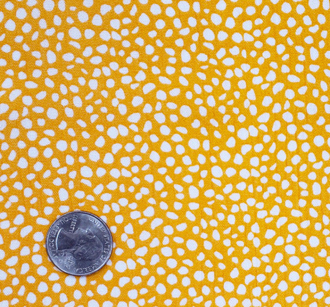 Rayon Crinkle 1D1046 100 Percent Rayon Fabric - Mustard/Ivory Crinkle, 50/52" Width