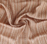 Rayon Crinkle Rayon Fabric - Taupe/Ivory Crinkled Texture, 50/52" Width