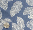 1D1057 Denim Ivory Rayon Crinkle Fabric - Denim Ivory Textured Crinkle, 50/52" Width