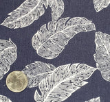 1 Yard Rayon Crinkle Navy Ivory Woven Fabric, Lightweight Drapey 50/52? Wide 100% Rayon