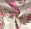 1D1243 Rayon Linen Fabric - Pink/Mustard, 53/54" Width