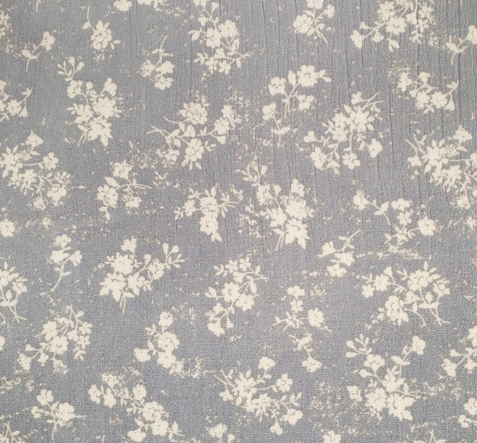 Rayon Crinkle 1D1274 Rayon Fabric - Gray Beige Crinkle Texture, 50/52" Width