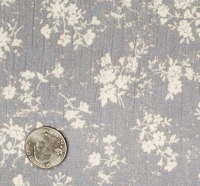 Rayon Crinkle 1D1274 Rayon Fabric - Gray Beige Crinkle Texture, 50/52" Width