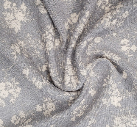 Rayon Crinkle 1D1274 Rayon Fabric - Gray Beige Crinkle Texture, 50/52" Width