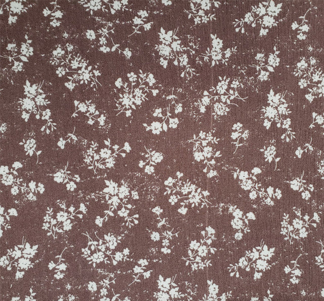 1D1274 Rose Rayon Crinkle Fabric - Rose, Textured Crinkle, 50/52" Width (1 Yard)