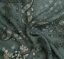 1 yarda de tela arrugada de rayón verde agave, material ligero y transpirable para vestidos, blusas y faldas, ancho 50/52"