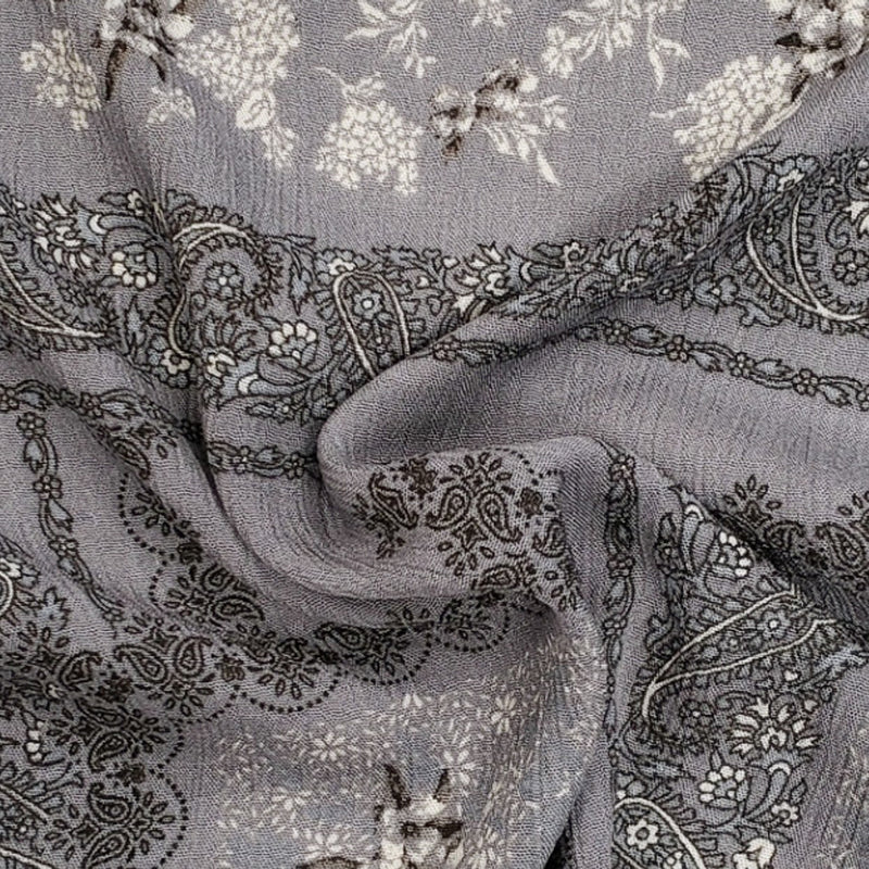 1 Yard Rayon Crinkle Fabric in Dune Lightweight 50/52" Wide Textured Crepon
