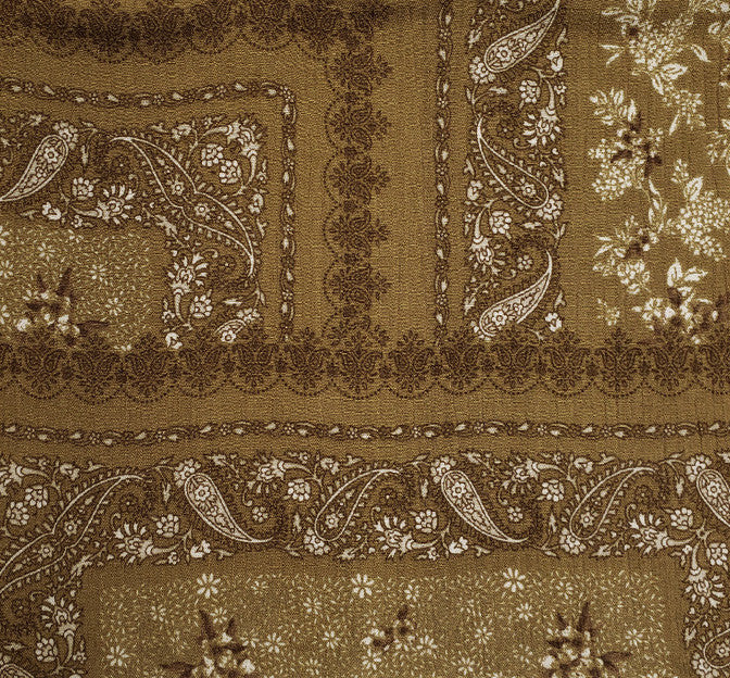 Rayon Crinkle 1D1478 100 Percent Rayon Fabric - Mustard Gold, Crinkle Texture, 50/52" Width