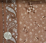 Rayon Crinkle 1D1478 Rayon Fabric - Rustic Brown, 50/52" Width (1 Yard)