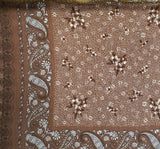 1 Yard Rustic Brown Rayon Crinkle Fabric – Comfort 50/52" Wide Woven Crepon Dresses