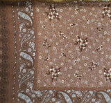 Rayon Crinkle 1D1478 Rayon Fabric - Rustic Brown, 50/52" Width (1 Yard)