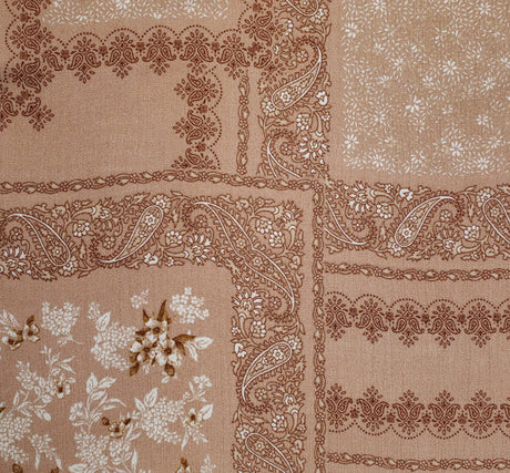 1D1478 Sandstone Rayon Crinkle Fabric - Sandstone, Textured Crinkle, 50/52" Width