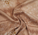 1 yarda de tela arrugada de rayón arenisca, material ligero y suave para vestidos elegantes, blusas cómodas y faldas casuales, ancho 50/52"