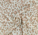Juri S/P 1D1522 Polyester Rayon Spandex French Terry Fabric - Ivory/Blush/Mocha, 58/60" Width