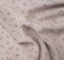 1 yarda de tela arrugada de rayón texturizado en color rosa polvo, crepé de rayón para ropa, ancho de 50/52 pulgadas