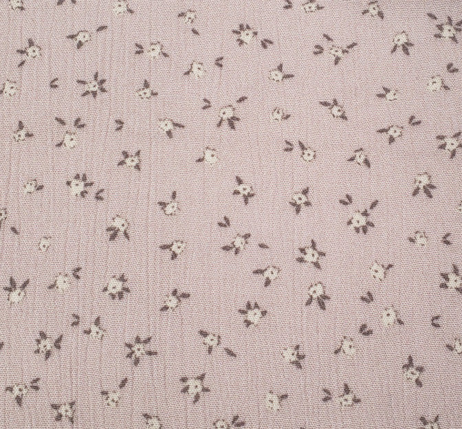 1D1614 Rose Dust 100 Percent Rayon Fabric - Crinkle Texture, 50/52" Width (1 Yard)