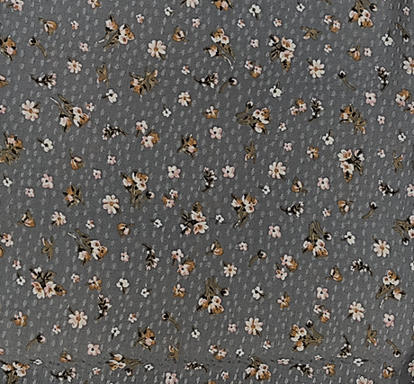 Rayon Dobby Dot Jacquard 1D1615 Rayon Fabric - Warm Gray Dobby Dot Jacquard, 53/54" Width